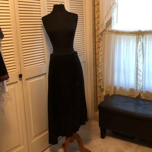 Banana Republic black suede skirt